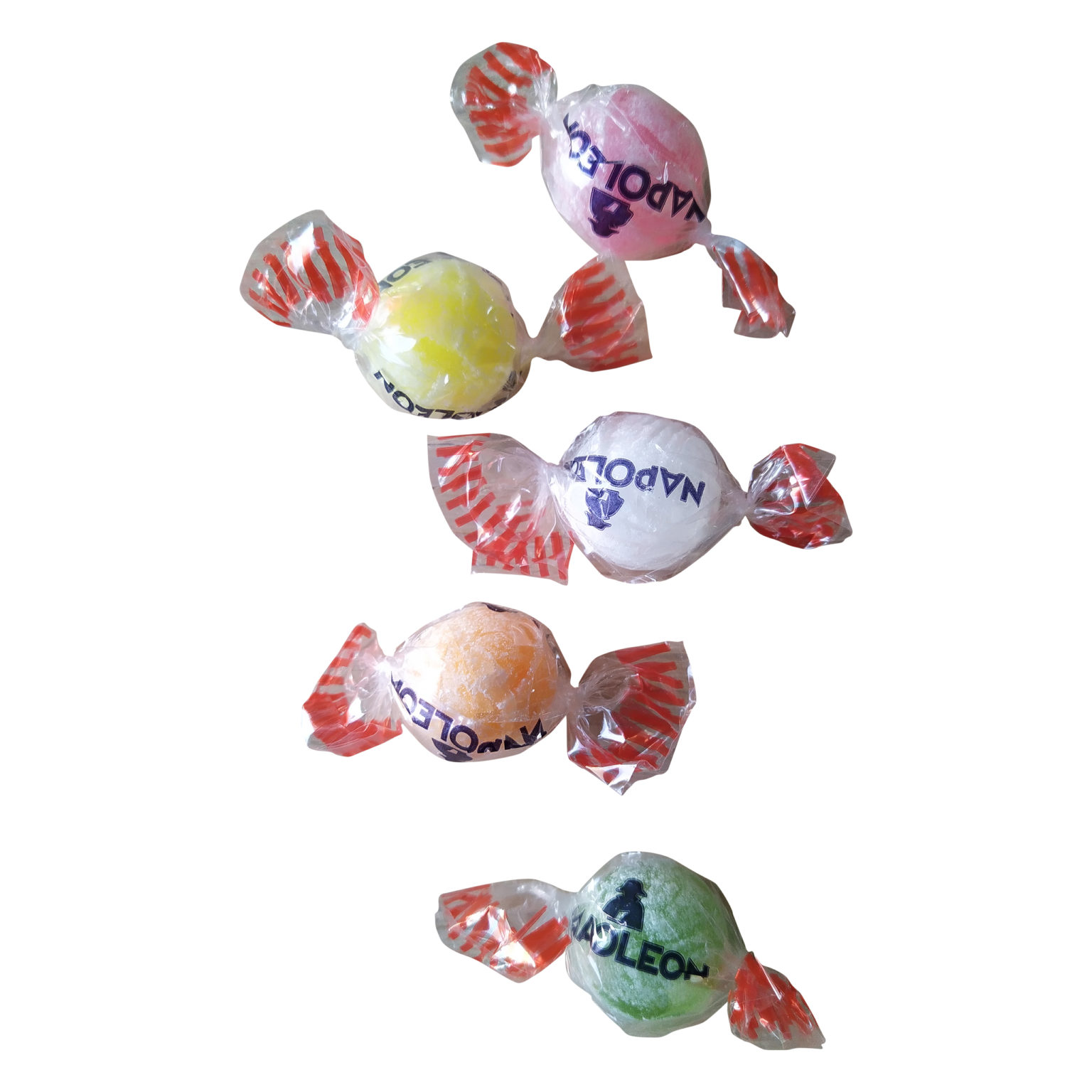 Napoleon Candy Sours Assorted Pack of 12 Bags Napoleon Sour Candy Mix of 5 Fruit Flavored