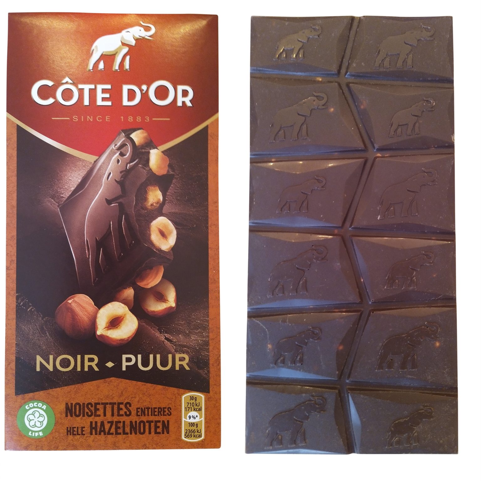 Cote d’Or Dark Chocolate with Hazelnuts Côte d’Or Chocolate Dark