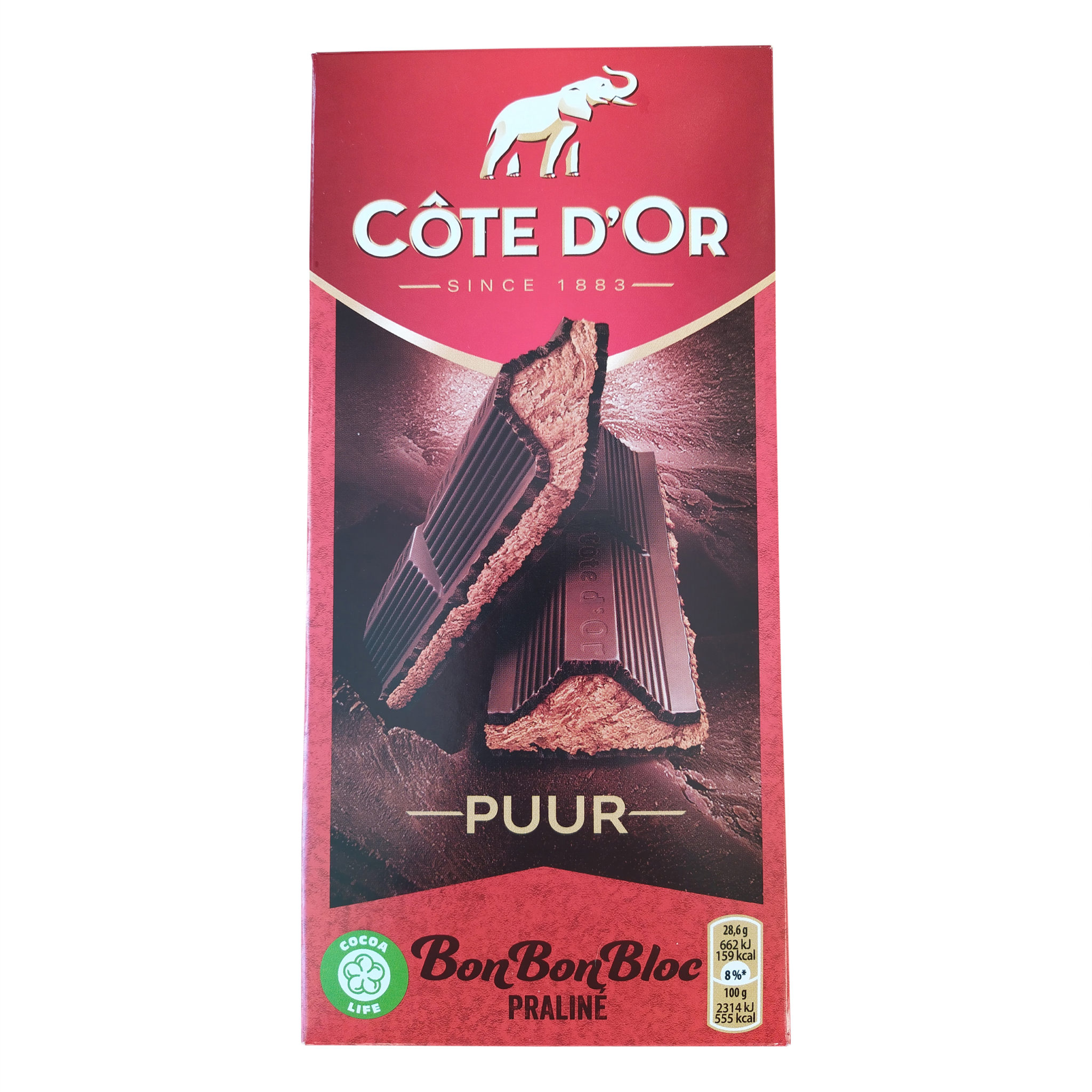 Cote d’Or Dark Chocolate Praline Bar Côte d’Or Praline Dark Belgian