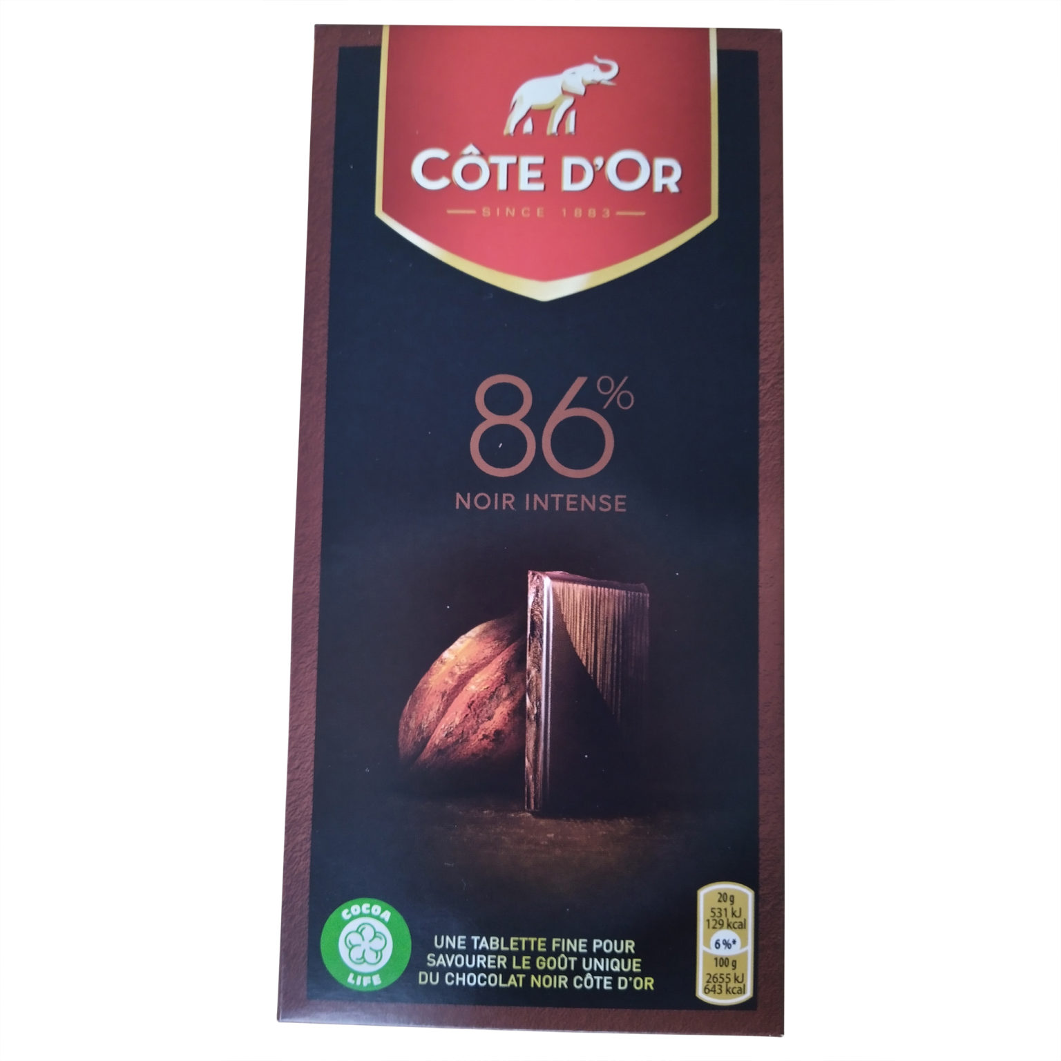 Cote d’Or Chocolate Extra Dark 86 Belgian Chocolate Bars Belgian
