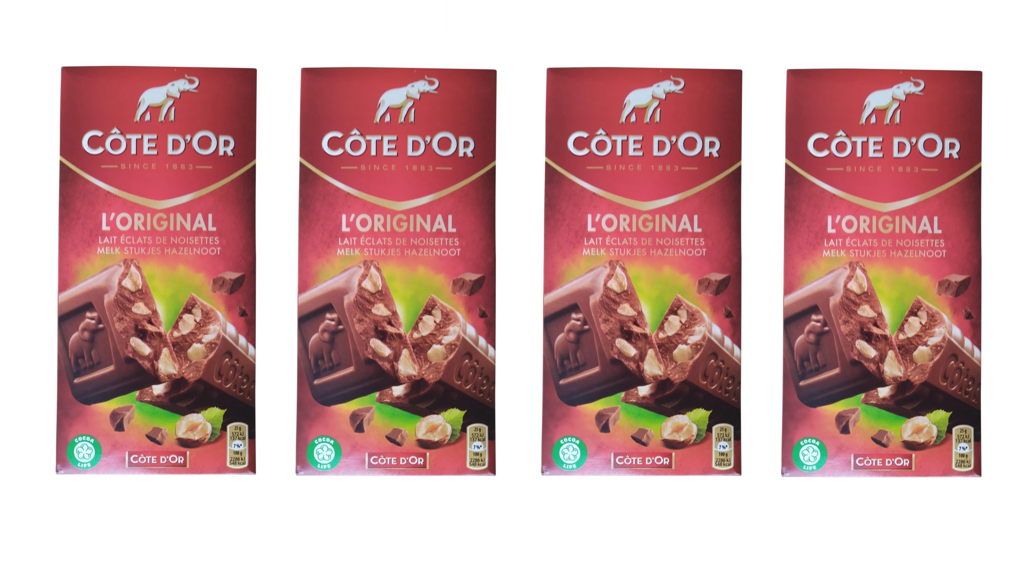 Cote d’Or Chocolate Milk with Hazelnut Pieces x 4 Cote d’Or Chocolate