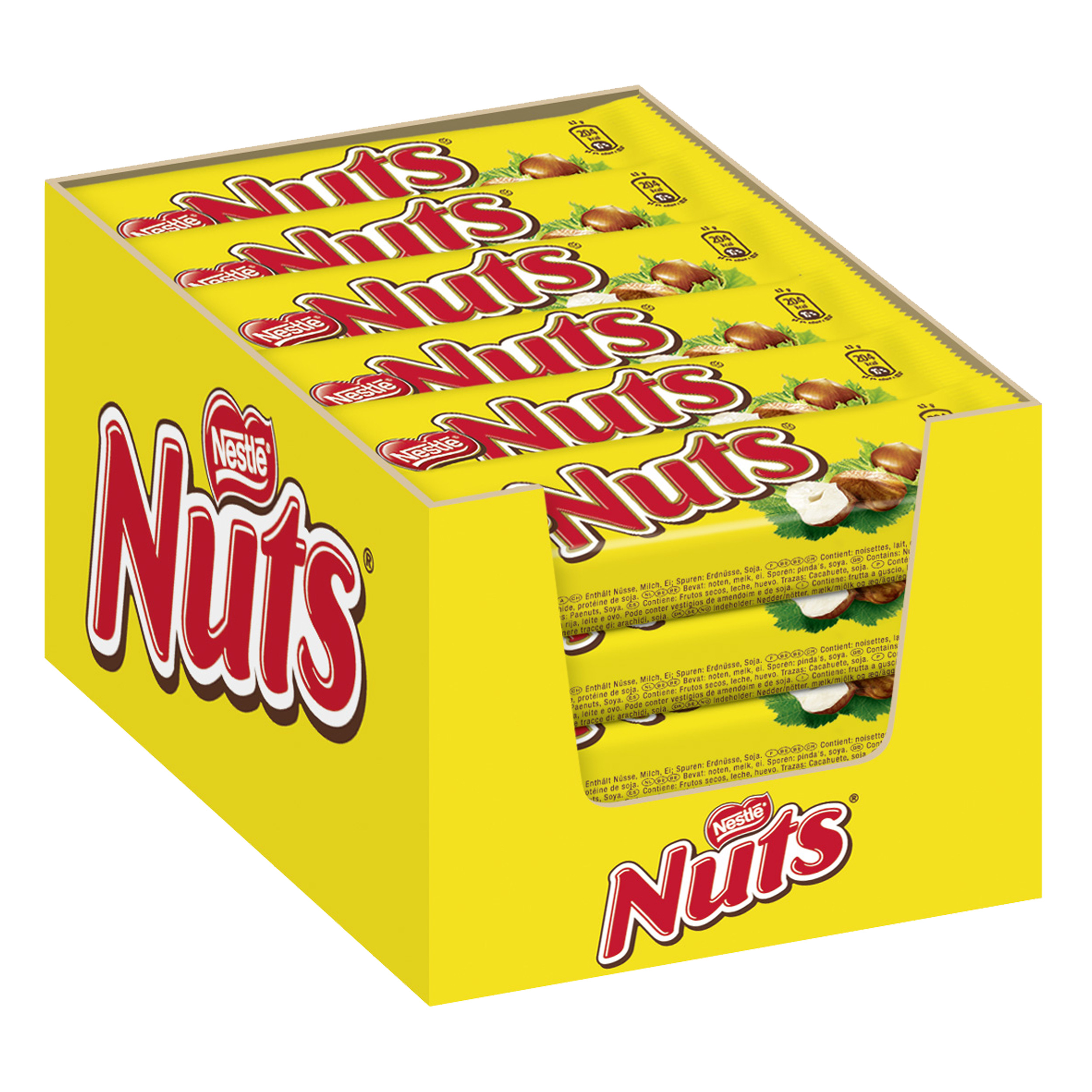 Nestlé Nuts | Nestlé Nuts Bar | 24 x Nestle Nuts Chocolate Bars of 1.48 ...