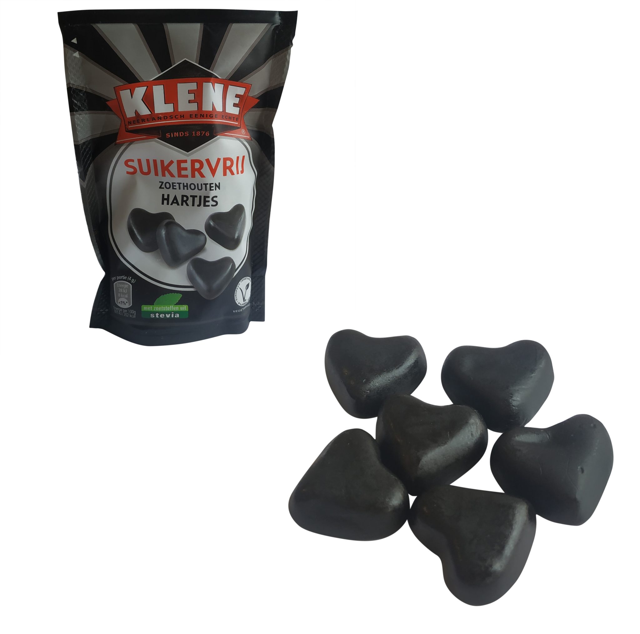 Klene Licorice Sugarfree Licorice Sweet HeartShaped Dutch Licorice
