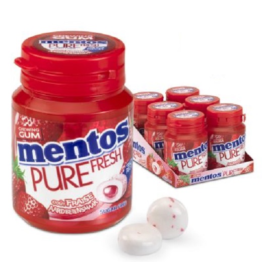 Mentos Sugar Free Chewing Gum with Vitamins B6 C and B12 Berry Flavored  (Pack of 2), 2 - Harris Teeter