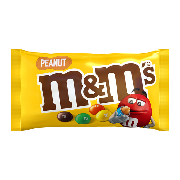 M And Ms Candy Bulk, M & M'S Peanut Single, Pack of 24 min bags, M&M  Minis, 38 Oz