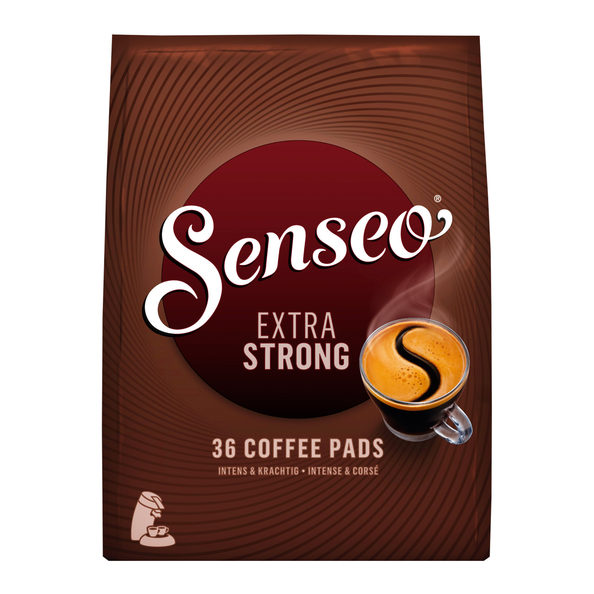 Senseo Coffee Pods, Douwe Egberts Senseo Extra Strong (10X 36 Pads), Pack  of 10, Senseo Pods