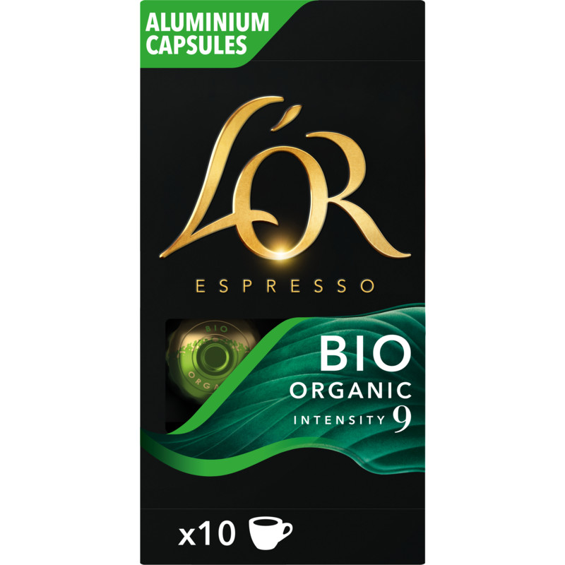 L'OR Coffee Pods, Espresso Bio Organic 9 Coffee Cups, L'OR Espresso  Capsules, L'OR Espresso Pods