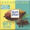 Ritter Sport Schokolade | Ritter Sport Kakao Klasse 61 % Feine Schokolade aus Nicaragua | Ritter Schokolade | Deutsche Schokoladentafeln | Insgesamt 3,5 Unzen