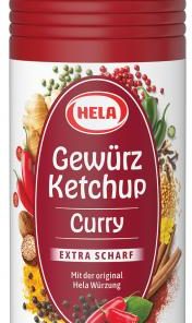 Ketchup au curry Hela | Ketchup épicé au curry extra fort Hela | Sauce au curry Hela | Ketchup au curry Gewurz Hela | 10,5 onces au total