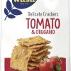 Galletas Wasa | Galletas de pan crujiente Wasa Tomate y orégano | Pan crujiente Wasa | Pan Wasa | 5,6 onzas en total