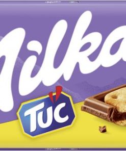 Bonbons au chocolat Milka | Barre Milka Milk & Tuc Cracker | Barres Milka | Bonbons Milka | 3 onces au total