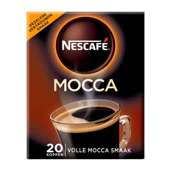 Nescafe Mocha Instant Coffee Mix Sachets, 20 pcs [Imported]
