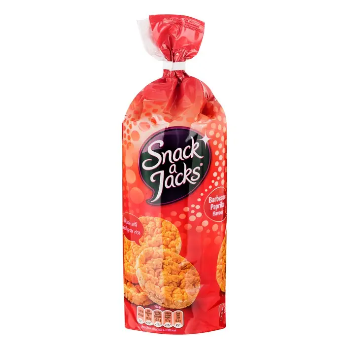 BBQ-Reiswaffel | Snack A Jacks | Reiskuchen BBQ Paprika | Gesamtgewicht 4,48 Unzen