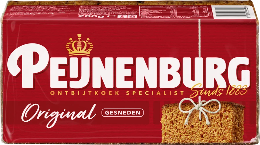 Dutch Spice Cake | Peijnenburg | Gingerbread Natural Sliced | Total Weight 9.88 ounce