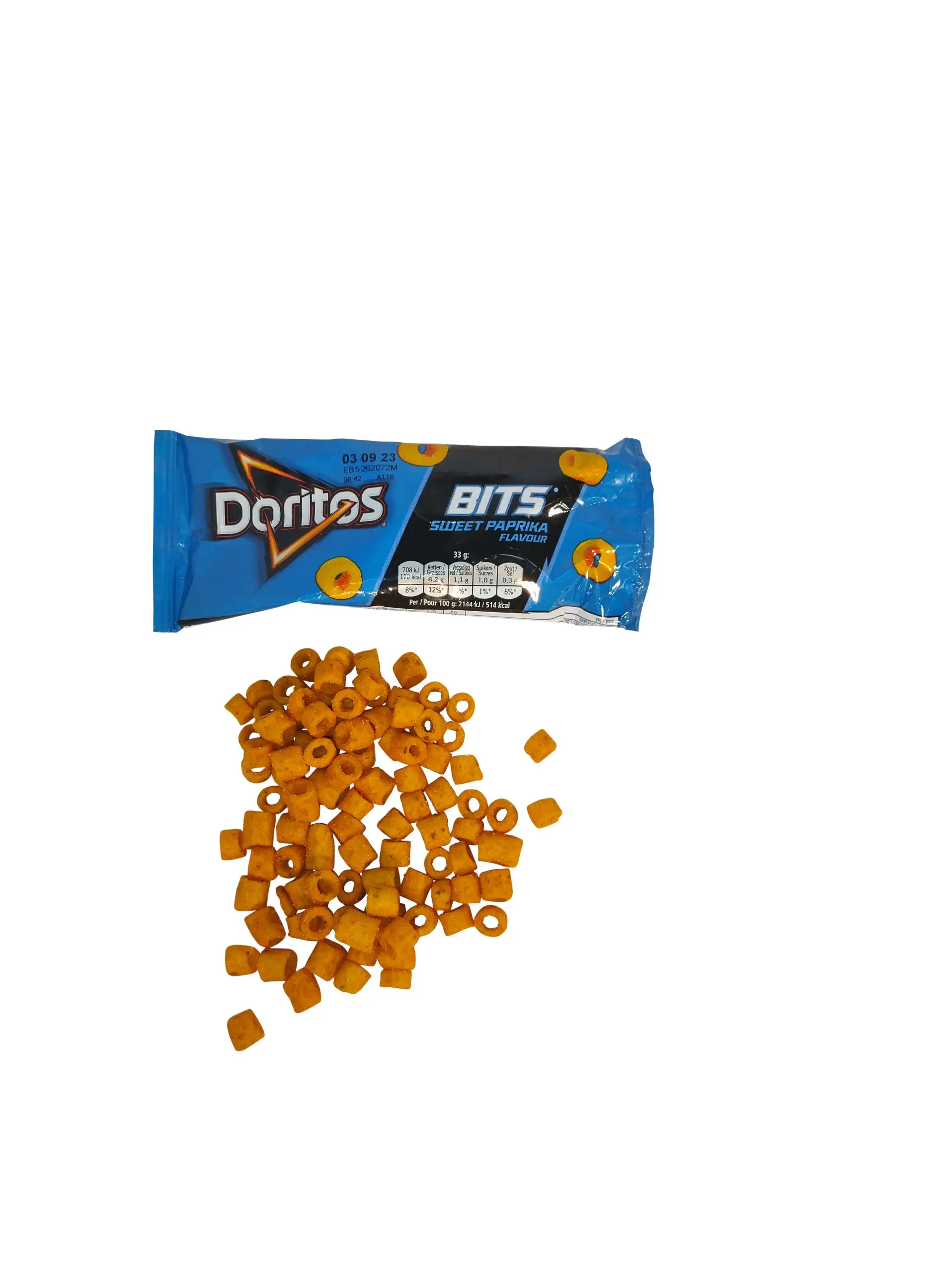 Batatas fritas Doritos | Doritos Bits | Doritos Bits Zero Blue | 30 sacos | Caixa Doritos | Peso total 34,92 onças