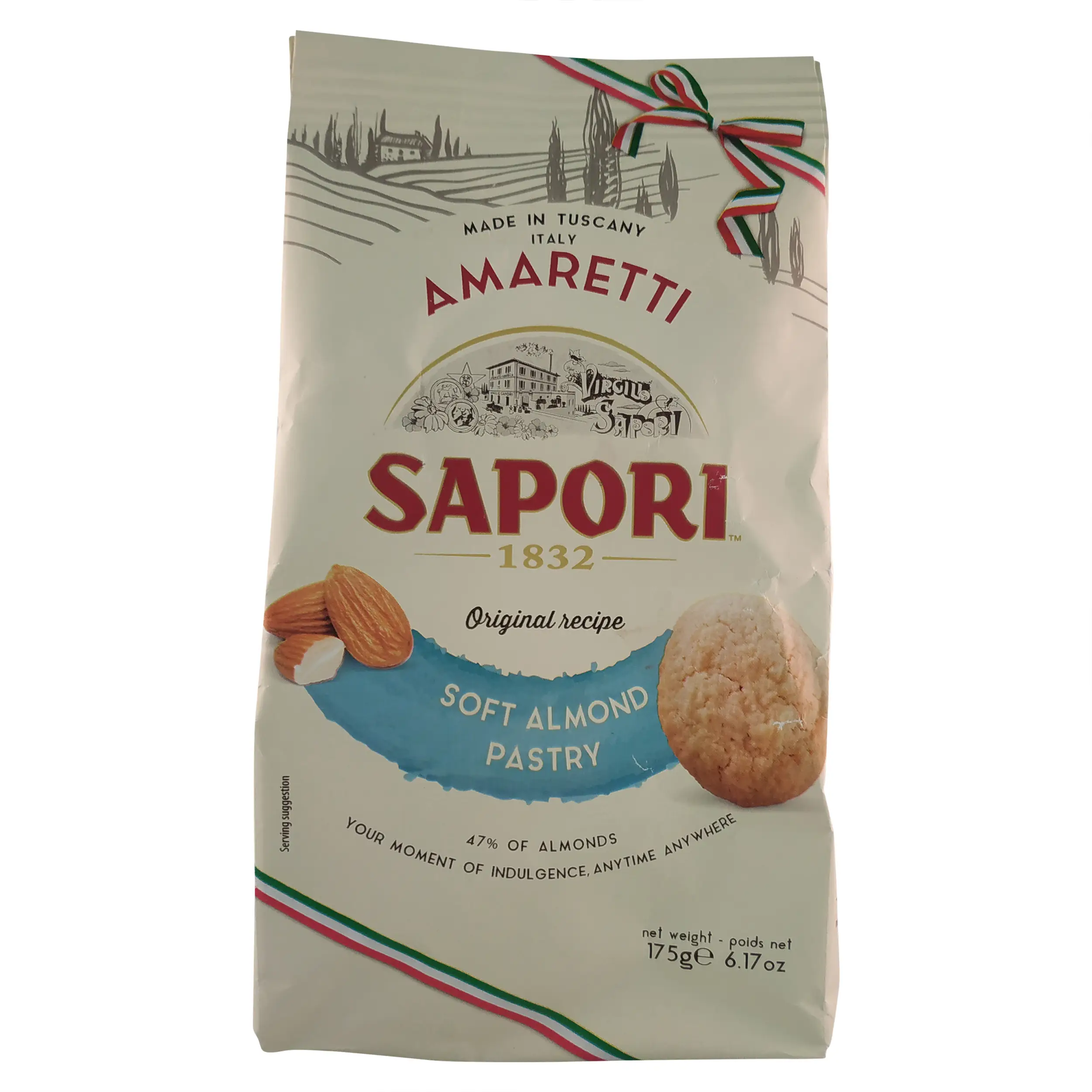 Biscotti Italienische Kekse | Italienische Kekse | Sapori Amaretti Morbidi Alla Mandorla | Italienische Mandelkekse | Gesamtgewicht 6,17 Unzen