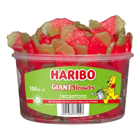 HARIBO Süßigkeiten | HARIBO Erdbeeren | 150er-Packung | HARIBO Gummibärchen | HARIBO Süßigkeiten