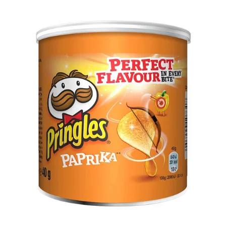 Pringles Paprika | Pringles Pimentão | Embalagem com 12 latas pequenas | Multipack Pringles | Batatas fritas Pringles | 16 oz | 480 g - Image 5