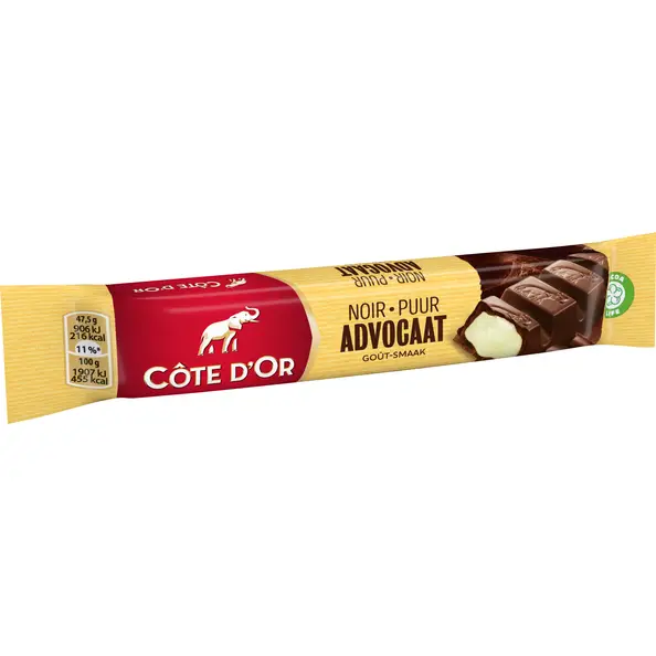 Chocolat Côte d'Or | Barre Côte d'Or au lait de poule (Advocaat) | Lot de 32 | Praline Côte d'Or | Praline belge | 53 oz | 1504 g