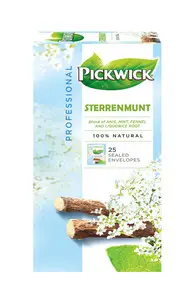 Chá Pickwick | Pickwick Professional Star Mint | Embalagem de 75 | Saquinhos de chá Pickwick | Chá holandês Pickwick | 5 oz | 150 g