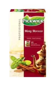 Chá Pickwick | Pickwick Professional Minty Marocco | Embalagem de 75 | Saquinhos de chá Pickwick | Chá holandês Pickwick | 5 oz | 150 g