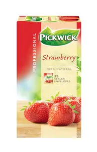Chá Pickwick | Pickwick Professional Morango | Embalagem de 75 | Saquinhos de chá Pickwick | Chá holandês Pickwick | 3 oz | 112,5 g