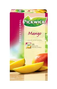 Chá Pickwick | Pickwick Professional Mango | Embalagem de 75 | Saquinhos de chá Pickwick | Chá holandês Pickwick | 3 oz | 112,5 g