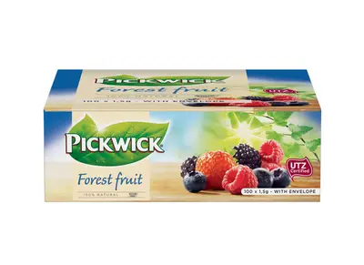 Pickwick Tea | Pickwick Tfoc Frutos da Floresta com Envelope | Embalagem de 100 | Saquinhos de Chá Pickwick | Chá Holandês Pickwick | 5 Oz | 150 Gr