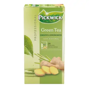Chá Pickwick | Chá Verde Profissional Pickwick Gengibre Limão (75X 1,5Gr | Embalagem de 75 | Saquinhos de Chá Pickwick | Chá Holandês Pickwick | 3 Oz | 112,5 Gr