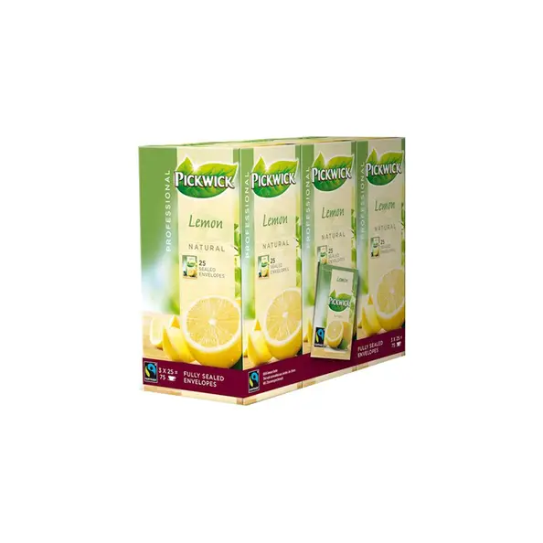 Chá Pickwick | Pickwick Professional Limão | Embalagem de 75 | Saquinhos de chá Pickwick | Chá holandês Pickwick | 3 oz | 112,5 g