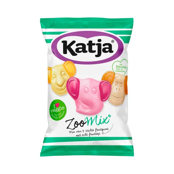 Katjes | Katja Zoo Mix Bag | Pack of 12 | Katjes Gummies | Katja Candy | 118 Oz | 3360 Gr