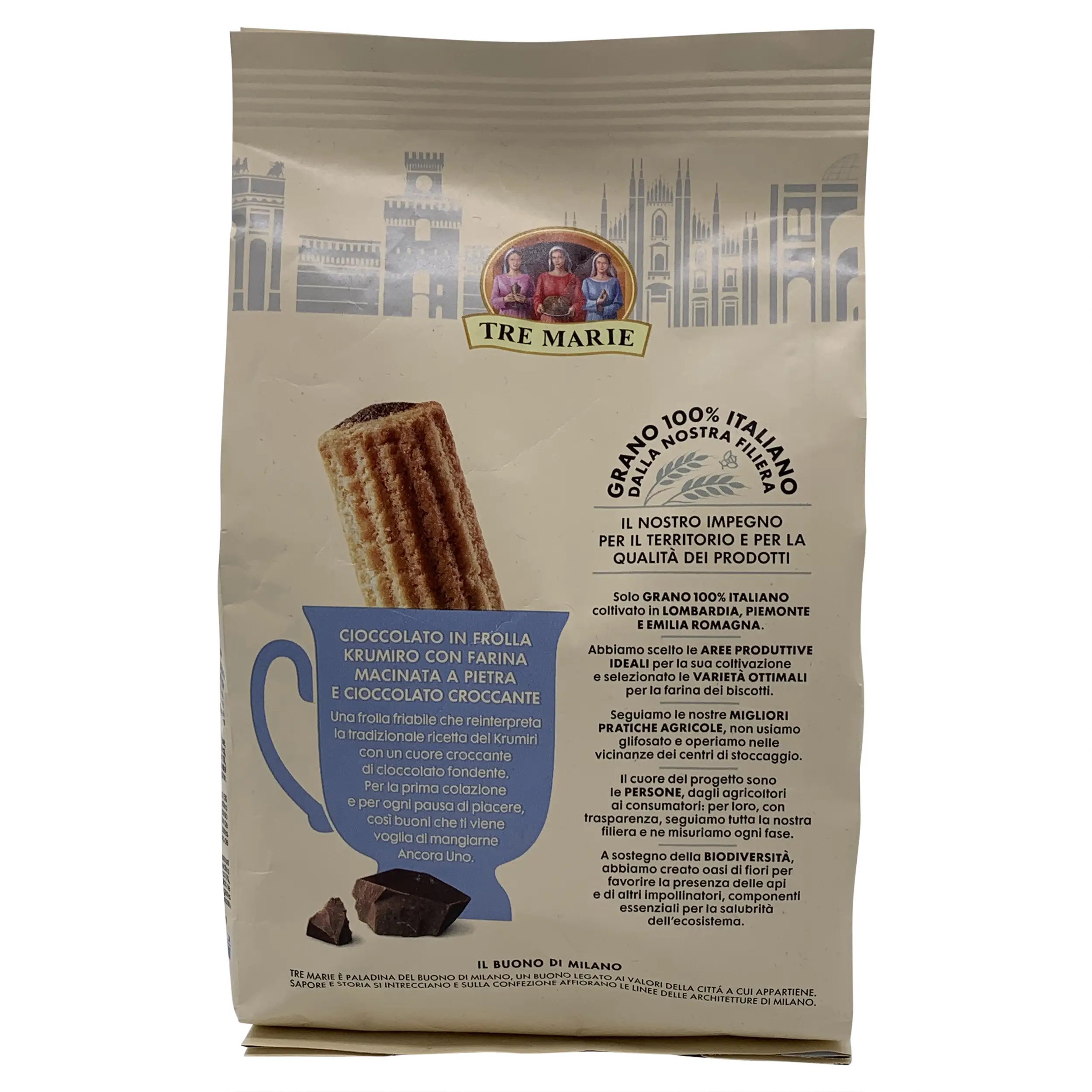 Italian Gifts | European Cookies | Ancora Uno Cioccolato in frolla Krumiro Chocolate Filled Biscuit with Ground Flour and Crunchy Chocolate | Cookie Gift | 10.58 Ounce Total Weight - Image 5