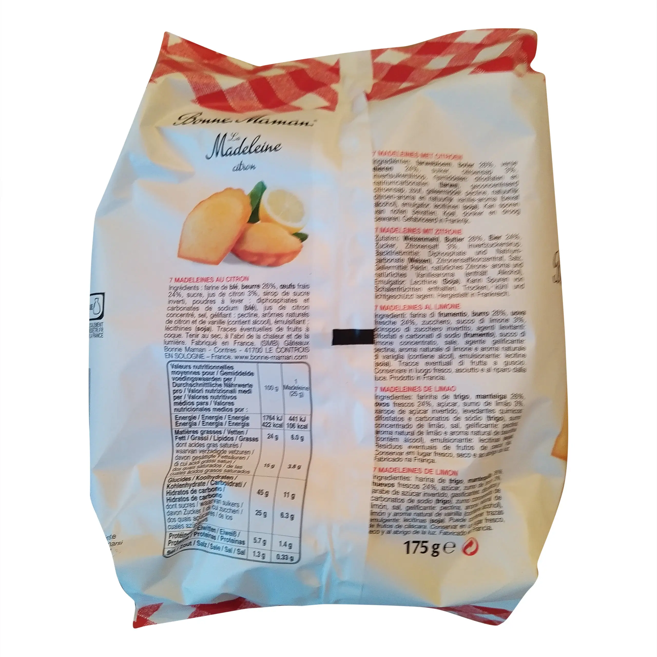 Madeleine Cookies Lemon | French Madeleines Bonne Maman Citron | Madeline Cookies | Pack of 7 Bonne Maman Madeleines | 6.17 Ounce Total - Image 3
