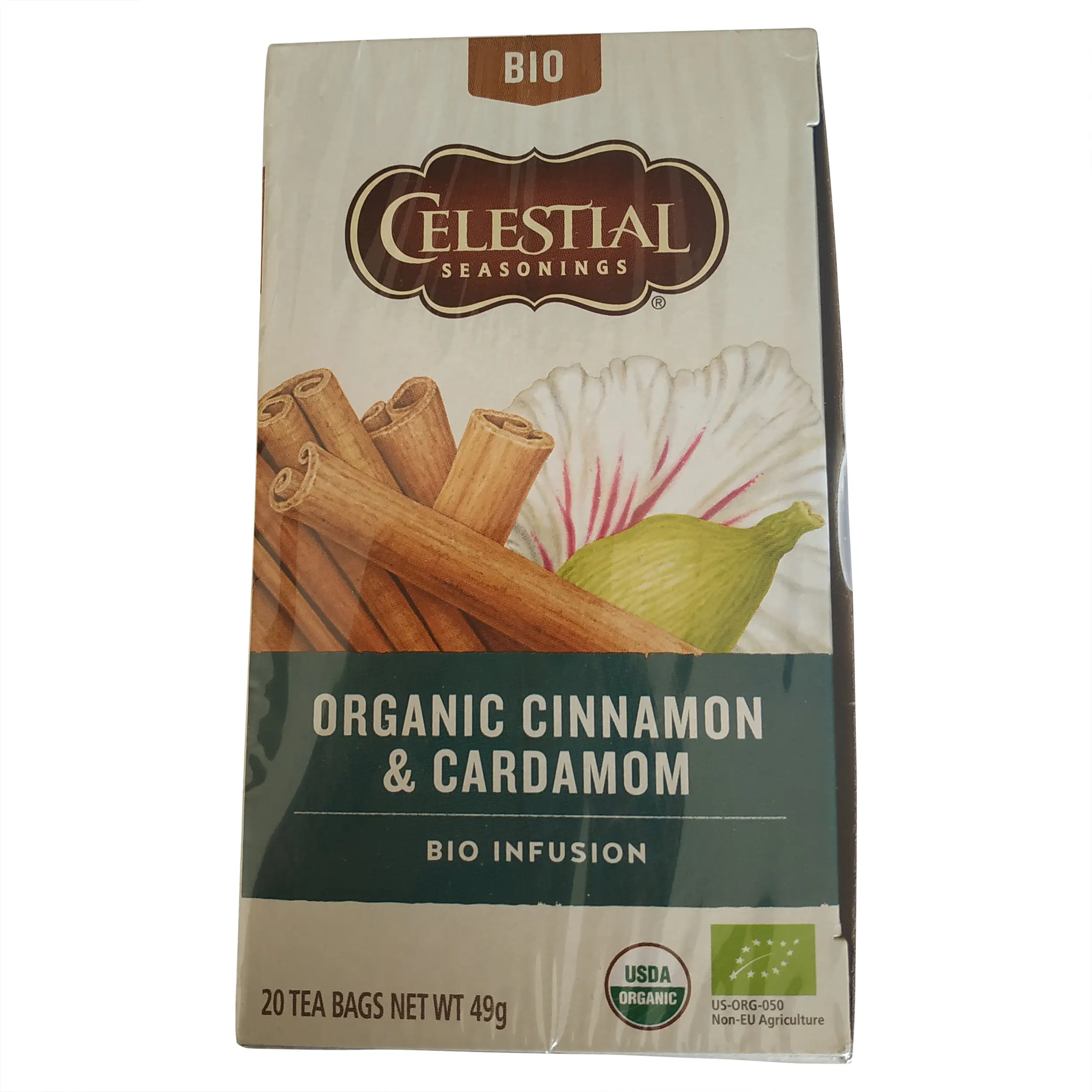 Celestial Tea | Celestial Seasonings Tea | 20 Bags of Celestial Tea with Cinnamon & Cardamon | Celestial Cinnamon and Cardamon | 1.72 Ounce Total Weight - Image 2