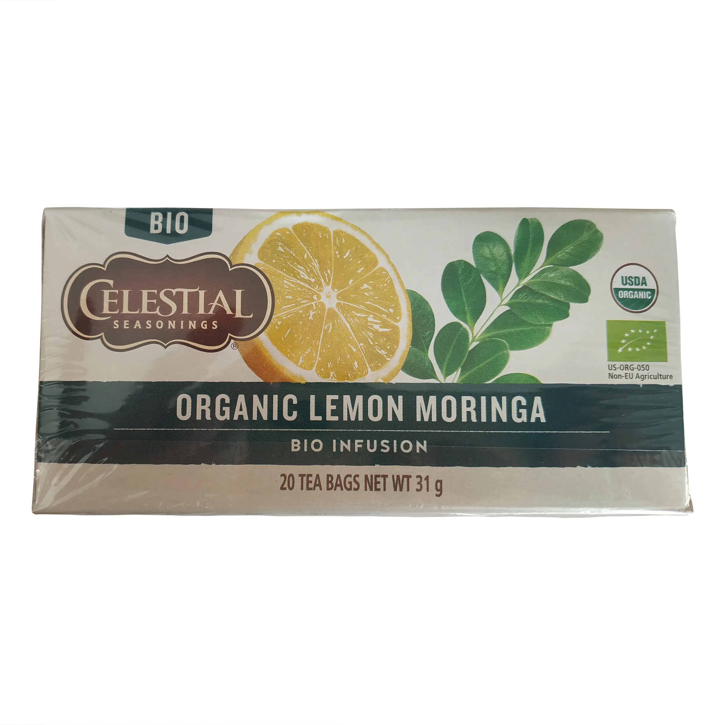 Celestial Tea | Celestial Seasonings Tea | 20 Bags of Celestial Tea with Lemon & Moringa | Celestial Lemon Moringa | 1.09 Ounce Total Weight - Image 3