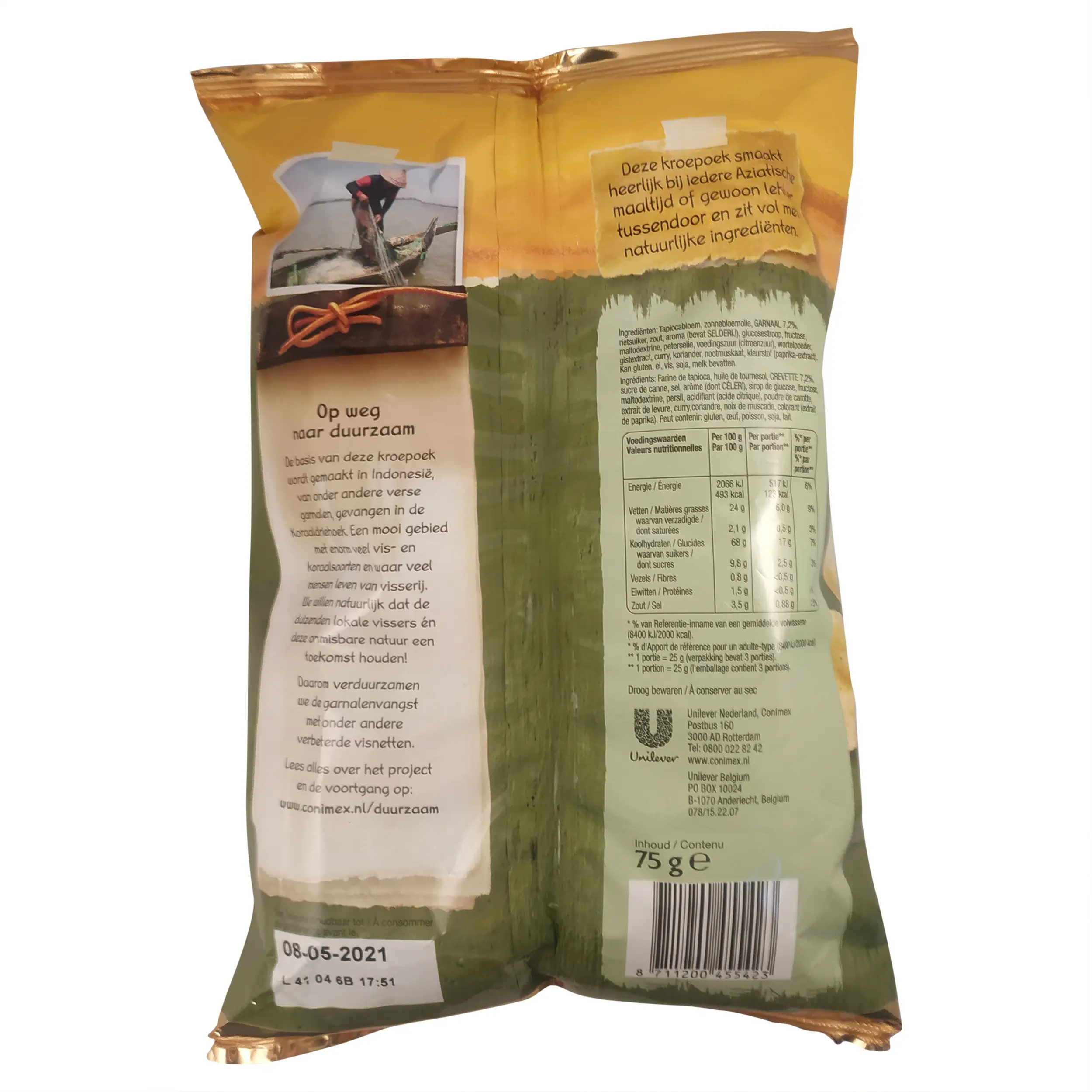 Prawn Chips | Krupuk | Conimex Prawn Crackers Java | Kroepoek | 2.64 Ounce Total Weight - Image 3