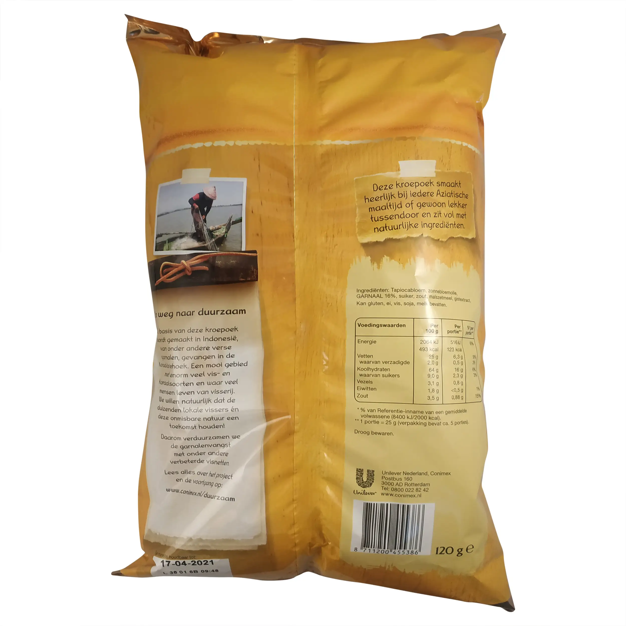 Prawn Chips | Krupuk | Conimex Prawn Crackers Natural | Kroepoek | 4.23 Ounce Total Weight - Image 3