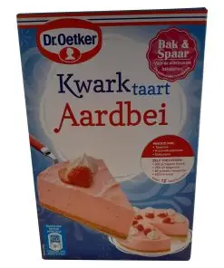 Cakemix | Käsekuchen-Geschmack | Dr. Oetker Käsekuchen-Erdbeer-Mix | Käsekuchen-Backmischungen | Gesamtgewicht 14,81 Unzen