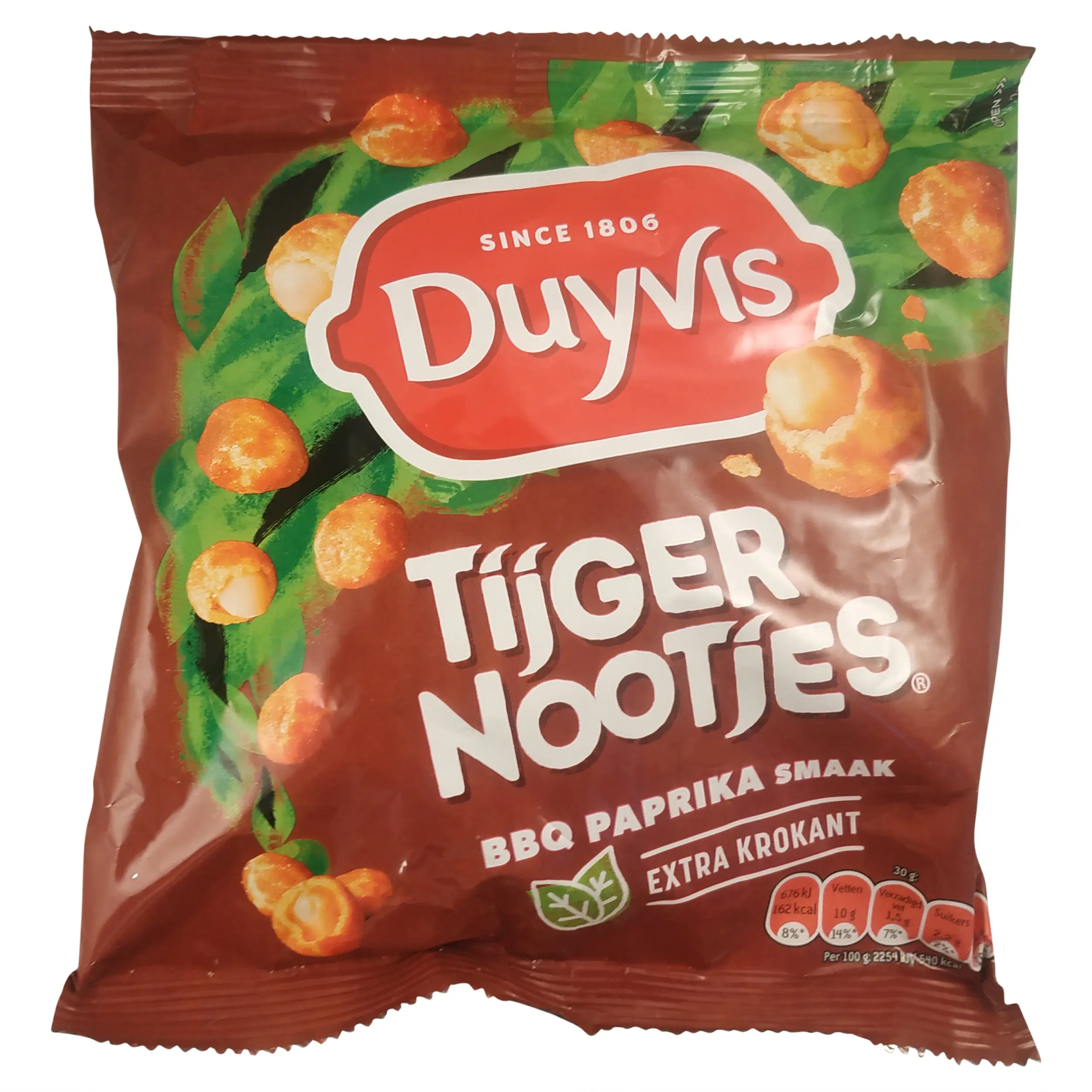 Duyvis | Borrelnootjes | Duyvis Tigernuts BBQ Paprika | Snack holandês | Peso total 9,7 onças