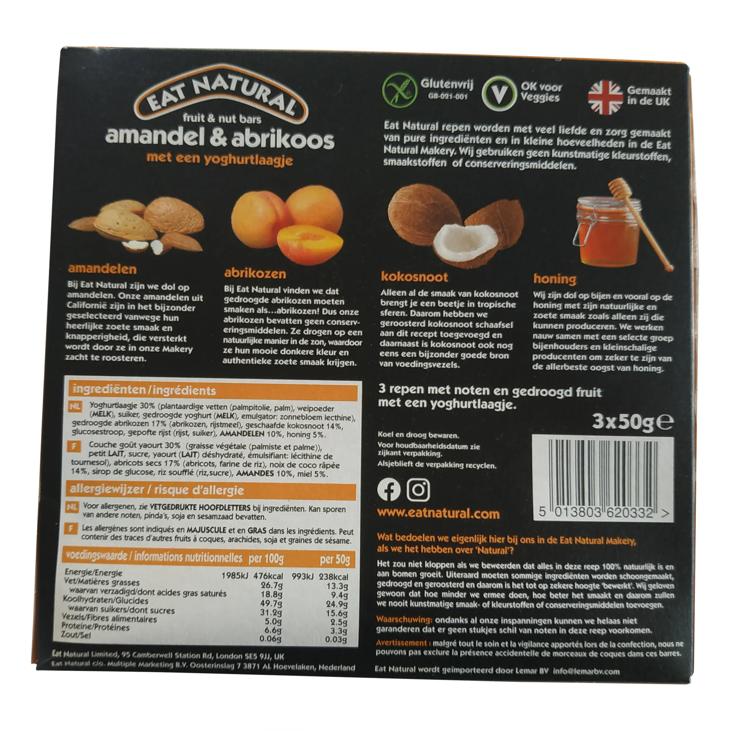 Eat Natural Almond and Apricot | Eat Natural Bars | Healthy Fruit & Nut Bars By Eat Natural | Fruit and Nut Bars | 5.29 Ounce Total Weight - Image 4