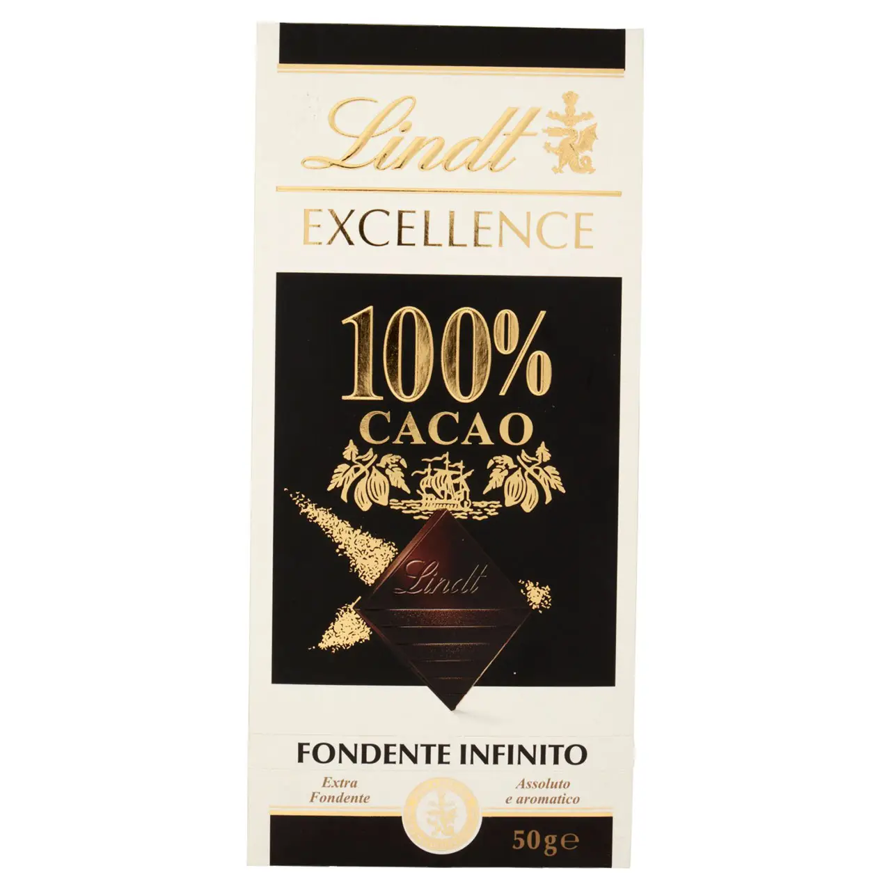 Lindt Chocolates | Lindt Excellence Tablet 100% Infinite Dark Cocoa | Chocolate Lindt | Swiss Chocolate Lindt | 1,7 Ounce Total - Image 2