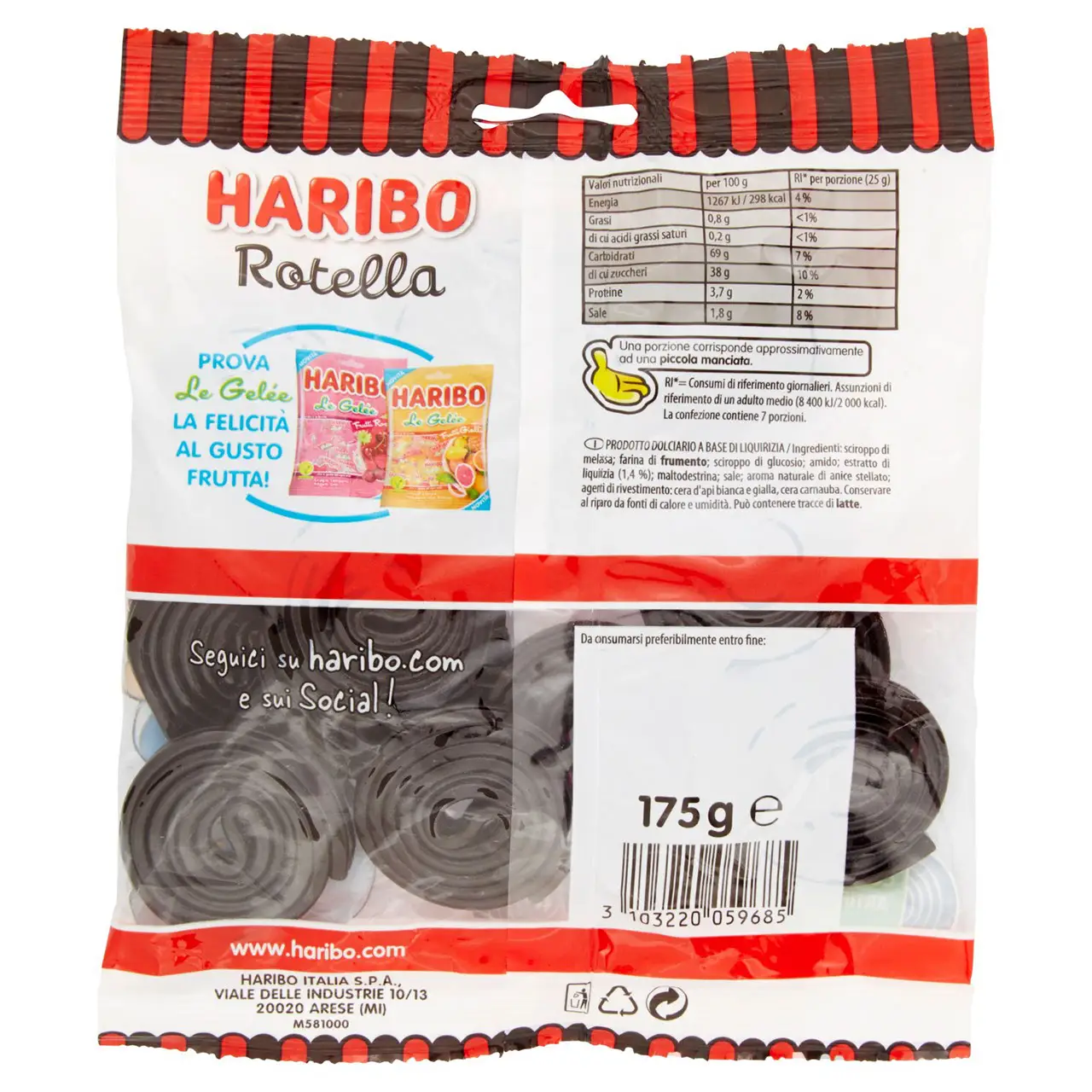 Haribo Candy | Haribo Rotella | Haribo Gummies | Haribo Sweets | 6,1 Ounce Total - Image 7