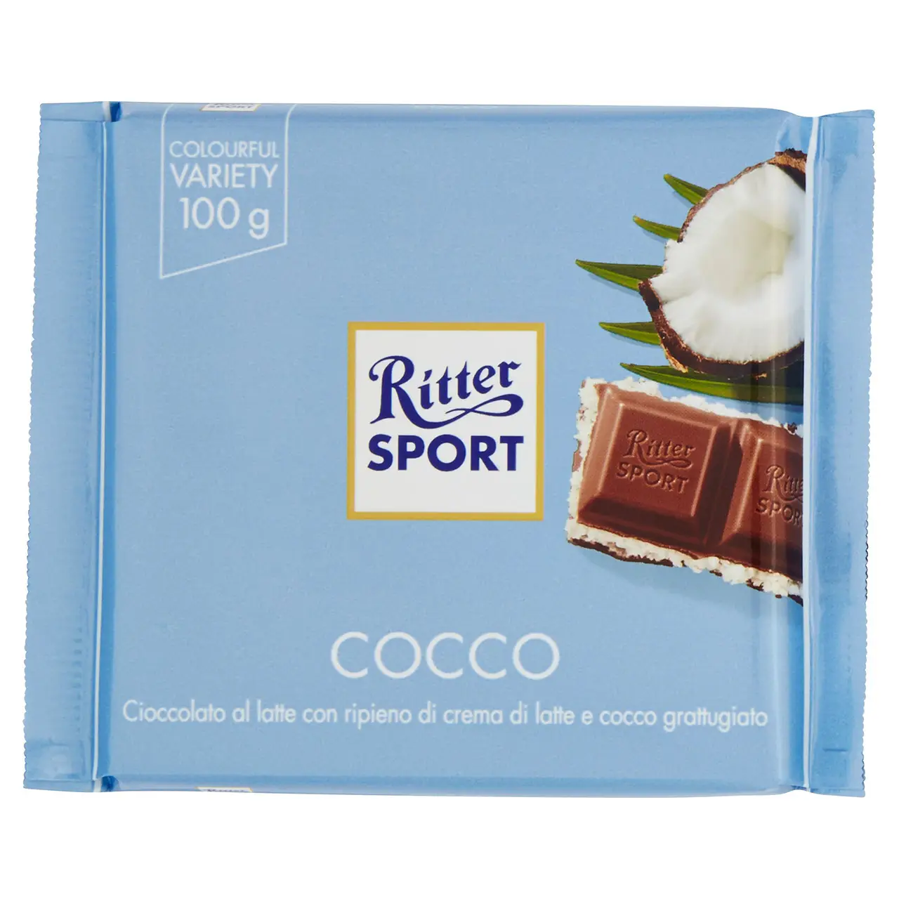 Ritter Sport Chocolate | Ritter Sport Coconut | Ritter Chocolate Bars | Ritter Sport Chocolate Bars | 3,5 Ounce Total