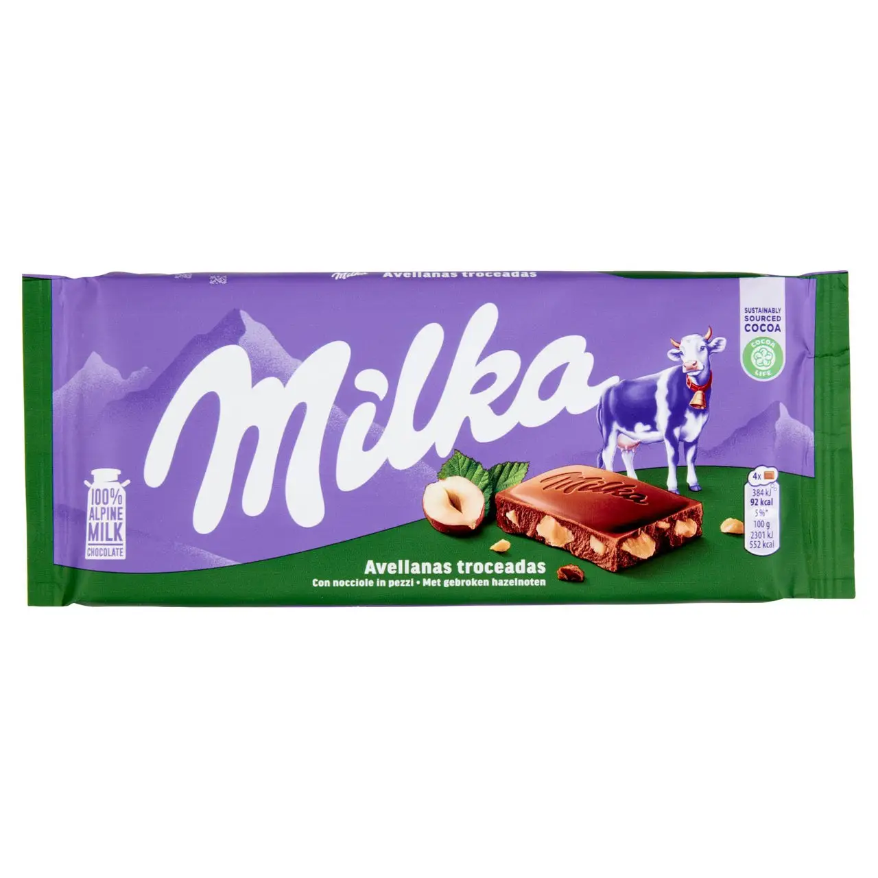 Milka Chocolate | Milka Broken Hazelnuts Bar | Chocolate Milka | Milka Chocolate Bars | 3,5 Ounce Total