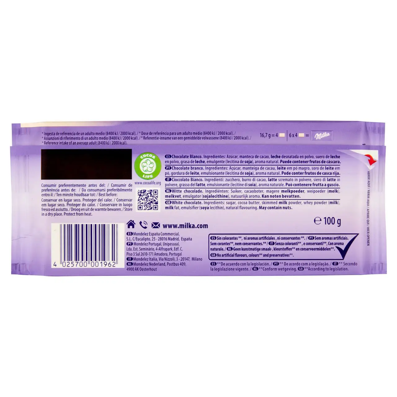 Milka Chocolate | Milka White Chocolate Bar | Chocolate Milka | Milka Chocolate Bars | 3,5 Ounce Total - Image 4