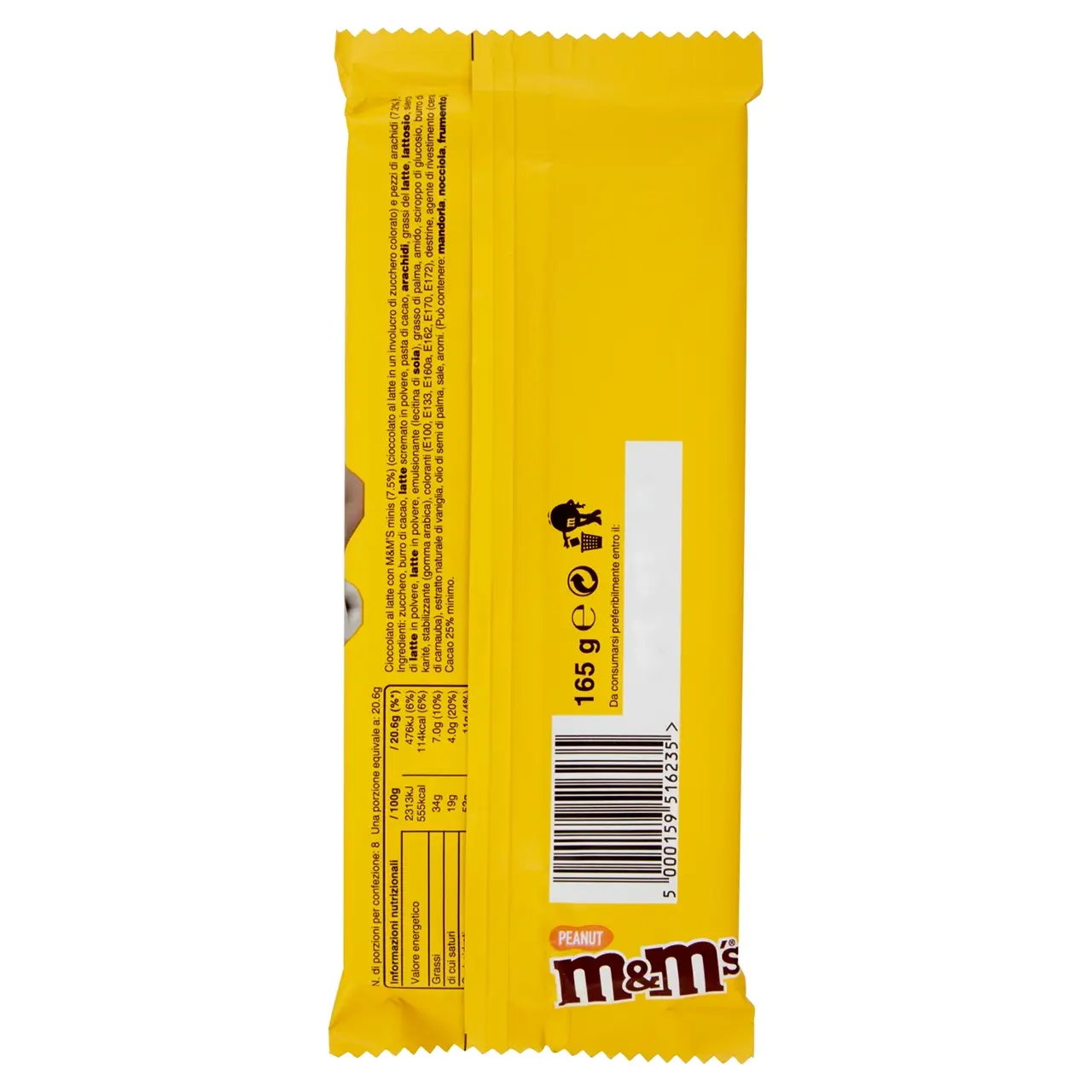 M&M'S Candy | M&M'S Peanut Chocolate | M&M'S Bag | M And M Candies | 5,8 Ounce Total - Image 4
