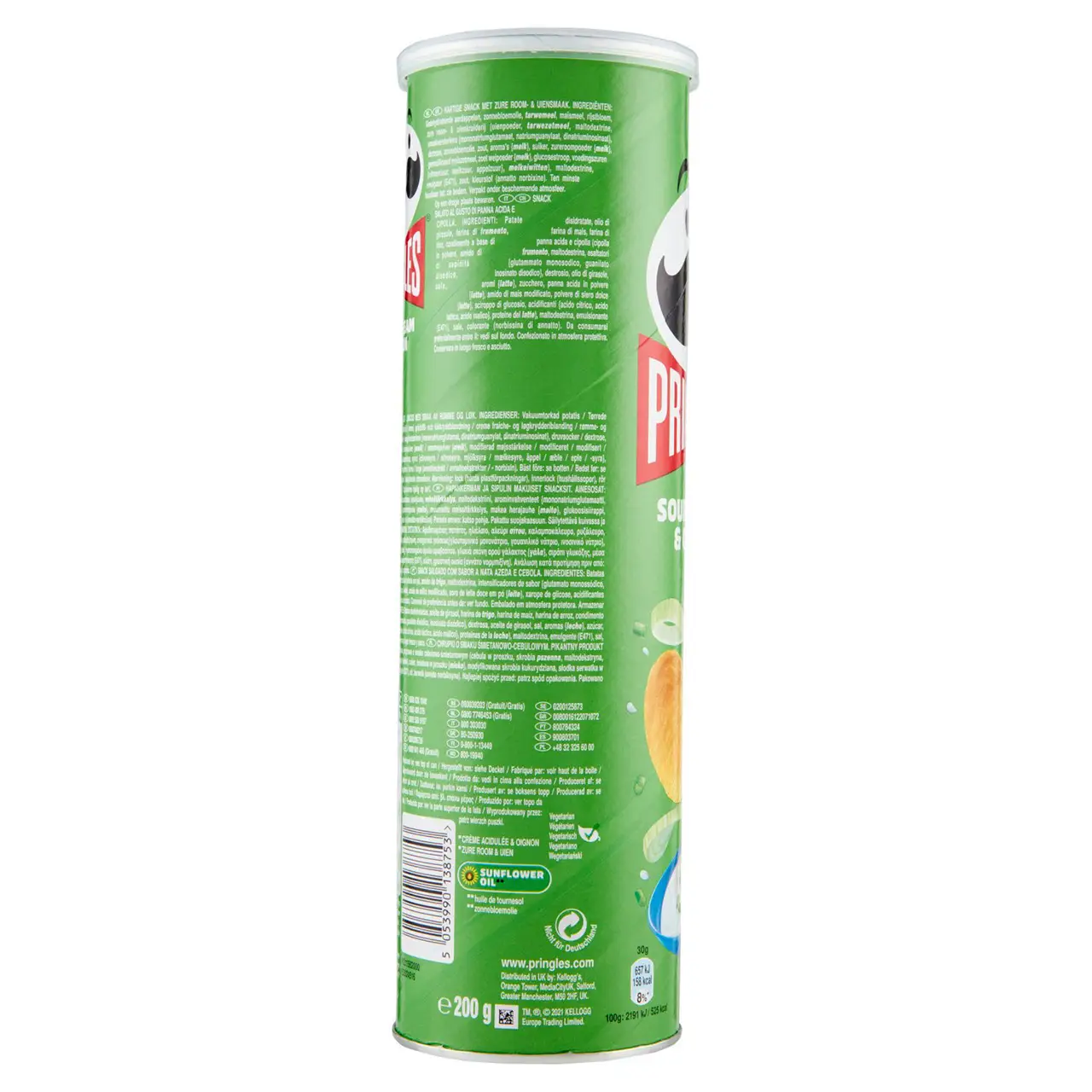 Pringles Chips | Pringles Sour Cream & Onion | Pringles Crisps | Pringles Bulk Packs | 7 Ounce Total - Image 7