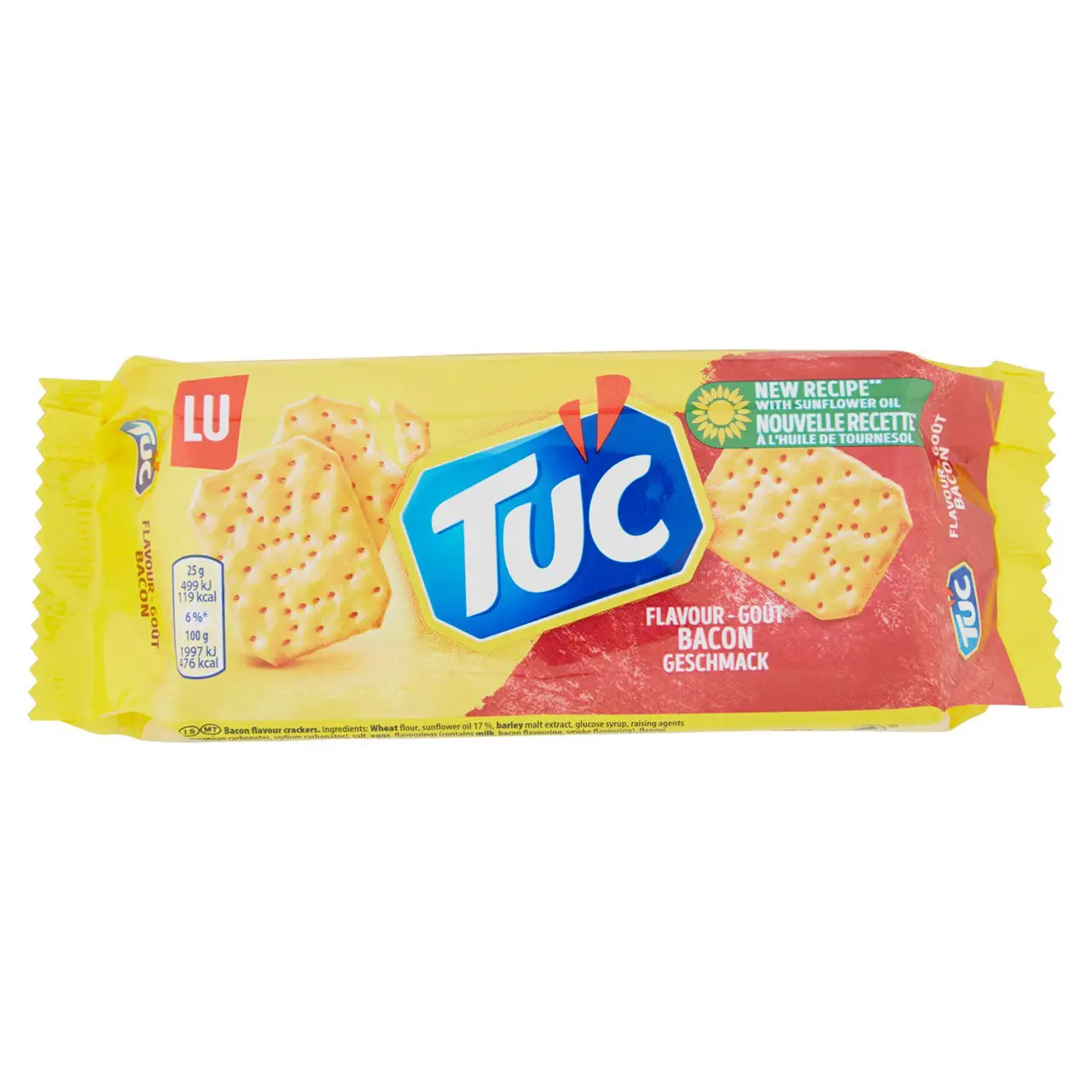 Lu Cookies | Tuc Bacon Flavored Savory Biscuits | Lu Biscuits | French Cookies | 3,5 Ounce Total - Image 4