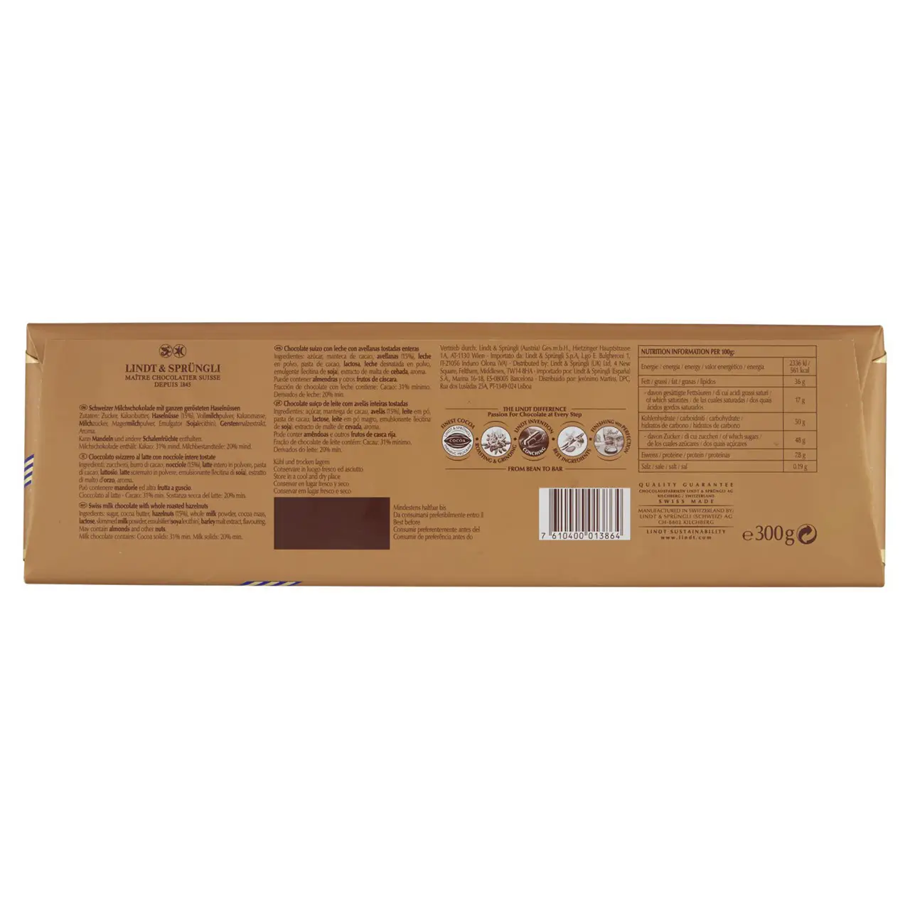Lindt Chocolates | Lindt Swiss Premium Chocolate Milk Hazelnuts | Chocolate Lindt | Swiss Chocolate Lindt | 10,5 Ounce Total - Image 5