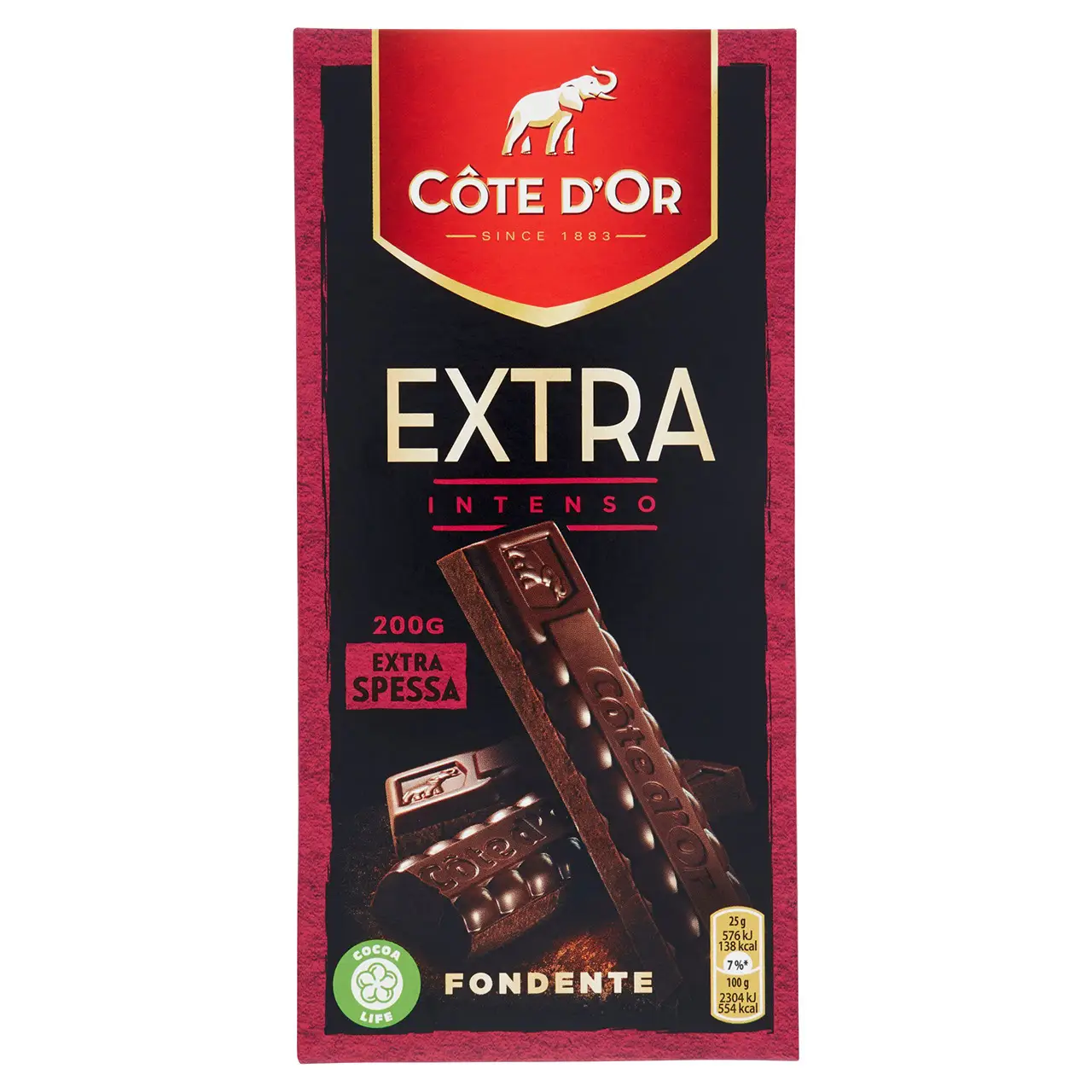 Côte D'Or Chocolate | Côte D'Or Extra Intenso Fondente | Belgian Chocolate | Cote D’Or Chocolate | 7 Ounce Total